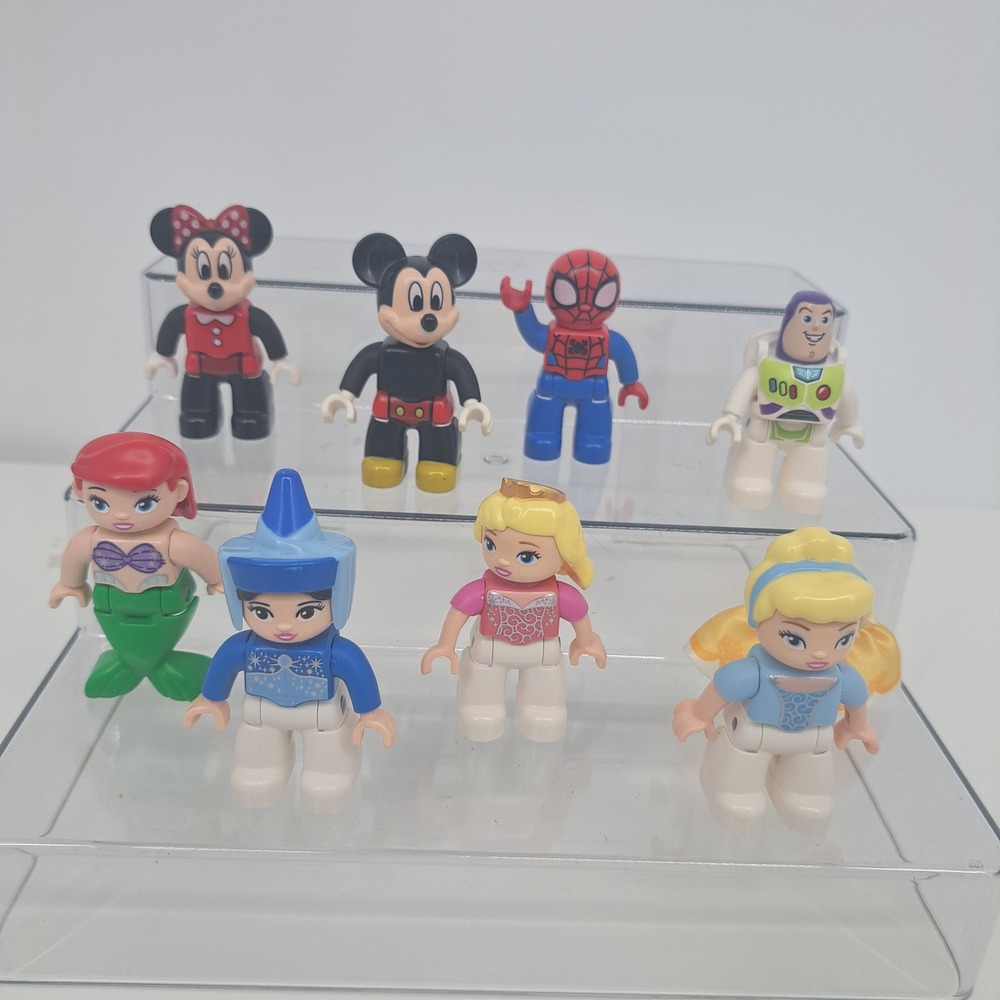 LEGO DUPLO Disney Marvel Minifigures Lot Mickey Minnie Spiderman Buzz Princesses